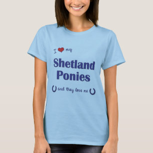 Jag älskar min Shetland ponnyer (åtskilliga Tee