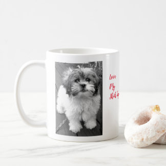 Jag älskar min Shih Tzu Bichon Kaffemugg