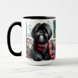 Jag älskar min Shih Tzu julkaffekopp Mugg