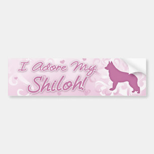 Jag älskar min Shiloh herdebildekal Bildekal
