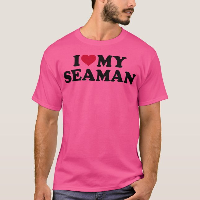 Jag älskar min sjöman t shirt (Framsida)