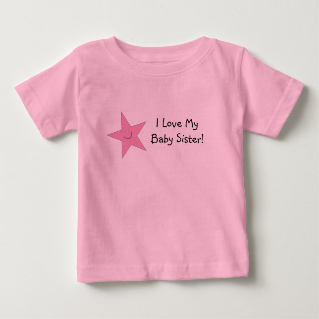 Jag älskar min skjorta för babysysterungar tee shirt (Framsida)