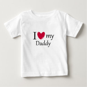 Jag älskar min skjorta för pappababy T Tröja