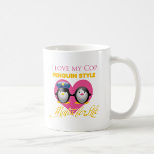 Jag älskar min snutpingvinstil kaffemugg
