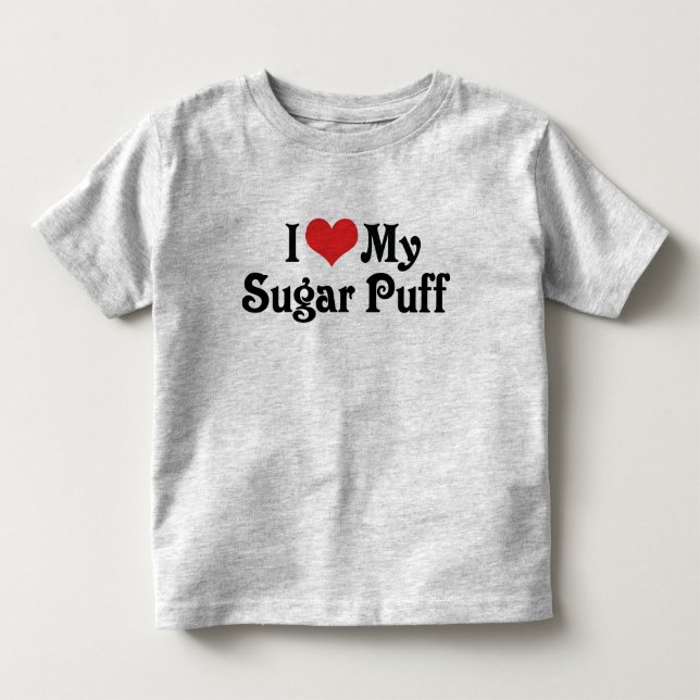 Jag älskar min sockerpuff tee shirt (Framsida)