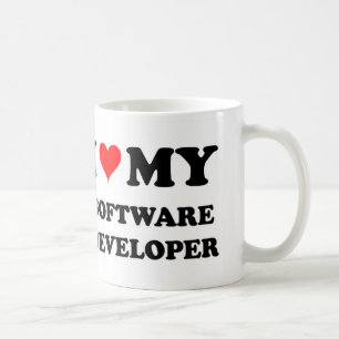 Jag älskar min softwarebärare kaffemugg