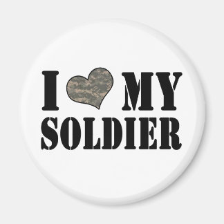 Jag älskar min soldat magnet