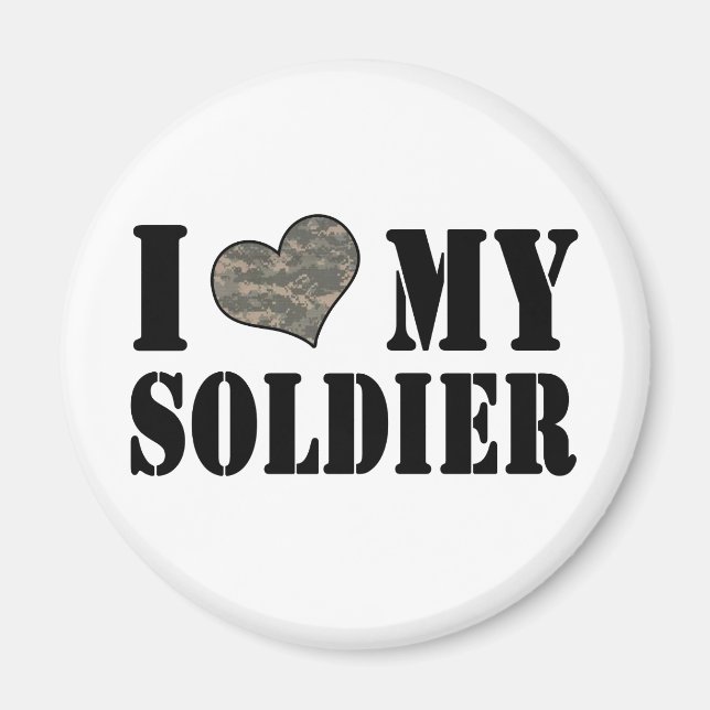 Jag älskar min soldat magnet (Framsidan)