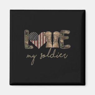 Jag älskar min soldat militära armé maka Usa kamou Magnet