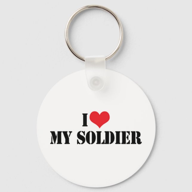 Jag älskar min soldat-nyckelring nyckelring (Framsida)