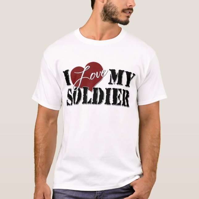 Jag älskar min soldat t-shirt (Framsida)