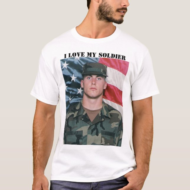 Jag älskar min soldat t-shirt (Framsida)