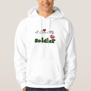 Jag älskar min soldatTshirts och gåvor Munkjacka