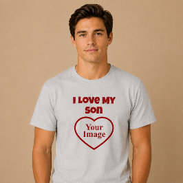 Jag älskar min sons foto t shirt