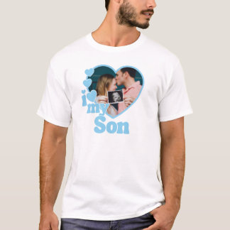 Jag älskar min sons hjärta foto t shirt