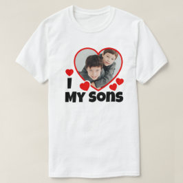 Jag älskar min sons Personlig Photo T-Shirt
