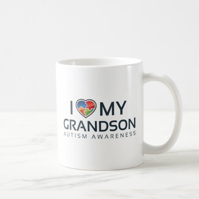 Jag älskar min sonson kaffemugg (Höger)