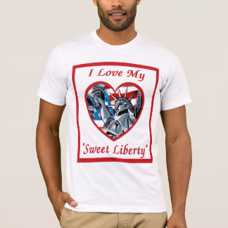 Jag älskar min söta frihet tee shirt