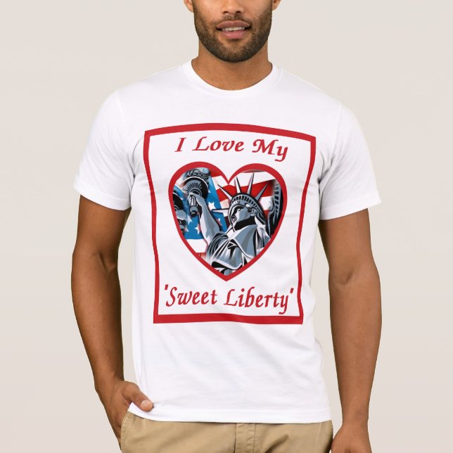 Jag älskar min söta frihet tee shirt (Framsida)