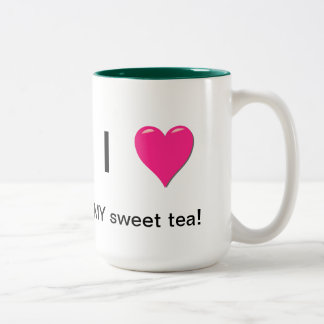 Jag älskar min söta teamugg Två-Tonad mugg