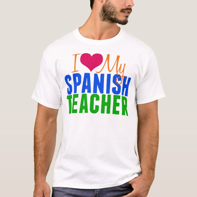 Jag älskar min spanska lärare tee (Framsida)