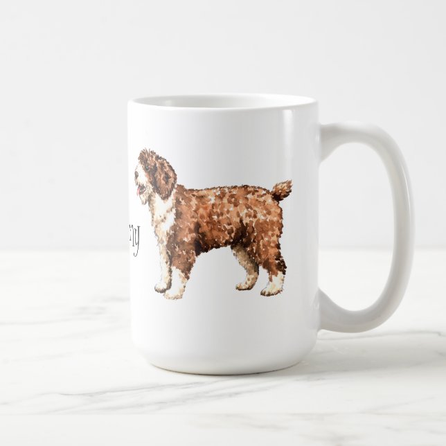 Jag älskar min spanska vattenhund kaffemugg (Höger)