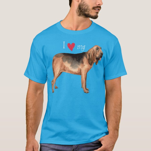Jag älskar min spårhund tee shirt (Framsida)