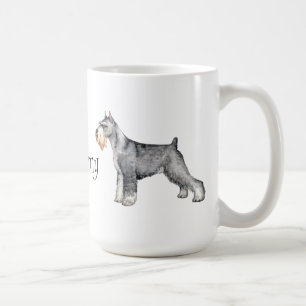 Jag älskar min standarda Schnauzer Kaffemugg