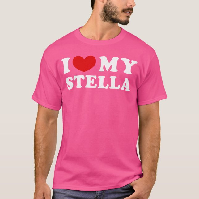 Jag älskar min Stella-gåva T Shirt (Framsida)