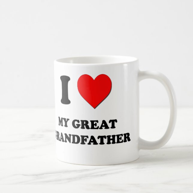 Jag älskar min stor- farfar kaffemugg (Höger)