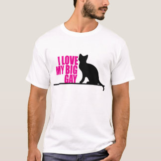 Jag älskar min stora glada katt tee shirt