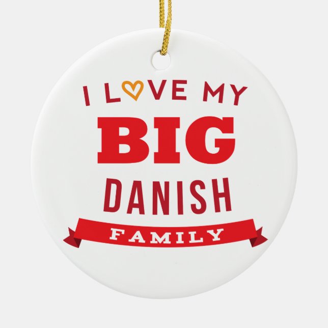 Jag älskar min stora idé för T-tröja för Julgransprydnad Keramik (Framsidan)