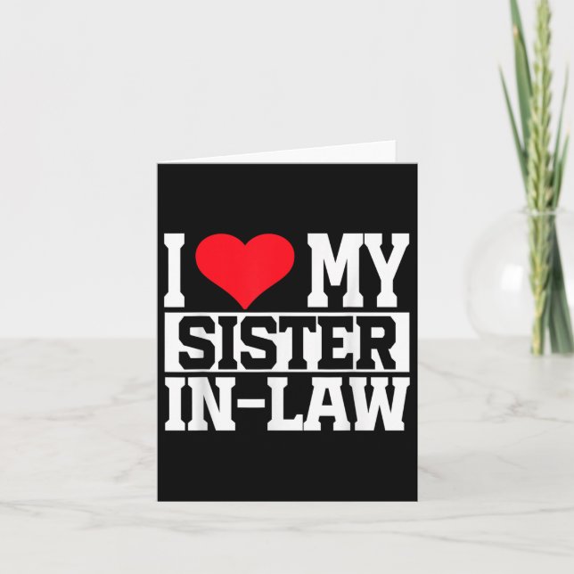 Jag älskar min svägerska  kort (Framsida)