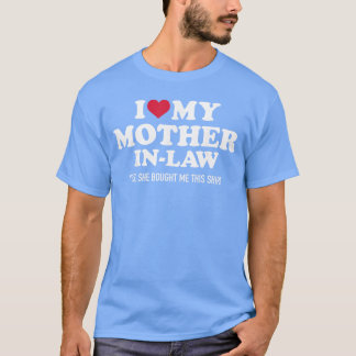 Jag älskar min svärmor för svärson familj t shirt