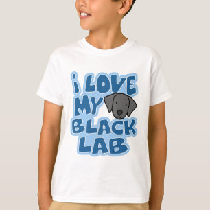 Jag älskar min svart lab T-tröja T Shirt