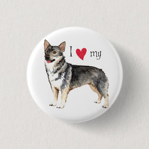 Jag älskar min svenska Vallhund Knapp