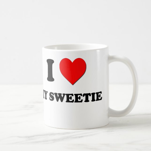 Jag älskar min Sweetie Kaffemugg (Höger)