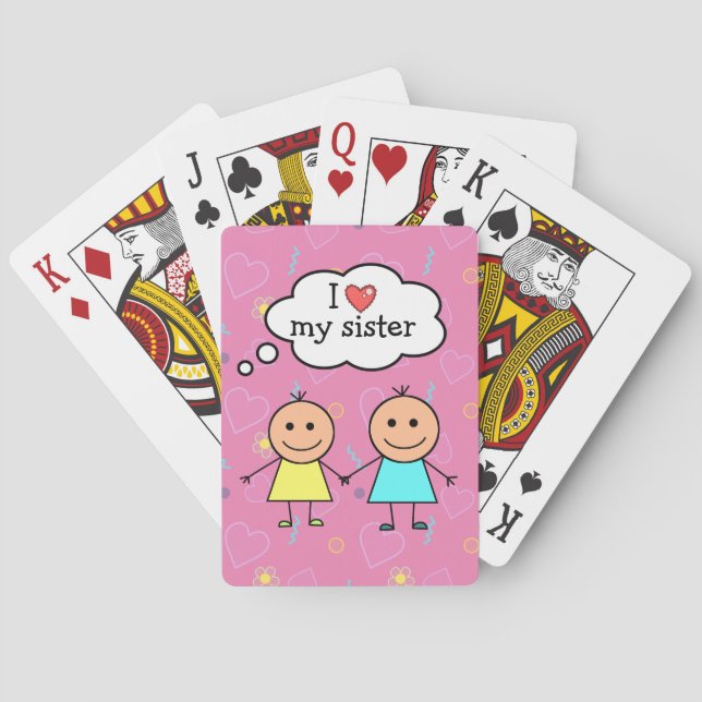 Jag älskar min syster casinokort (Baksidan)