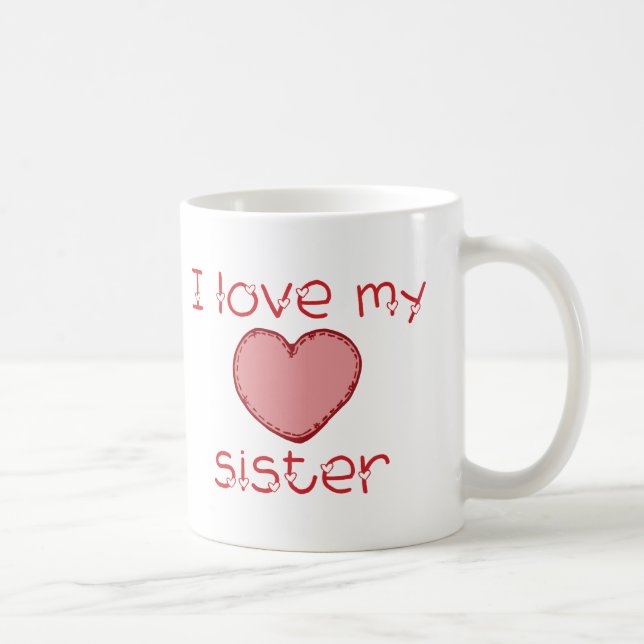 Jag älskar min syster kaffemugg (Höger)