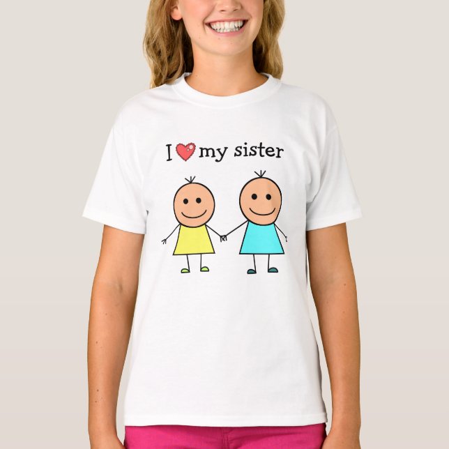 Jag älskar min syster t shirt (Framsida)