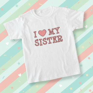 Jag älskar min syster t-shirt för barn