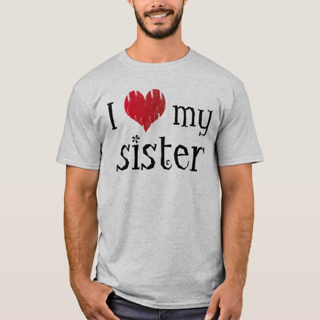 Jag älskar min syster tee shirt (Framsida)