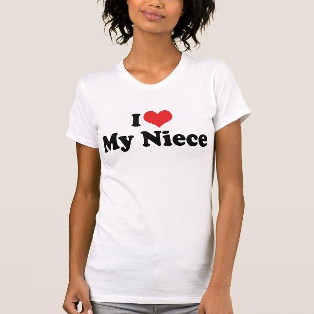 Jag älskar min systerdotter T-Shirt (Framsida)