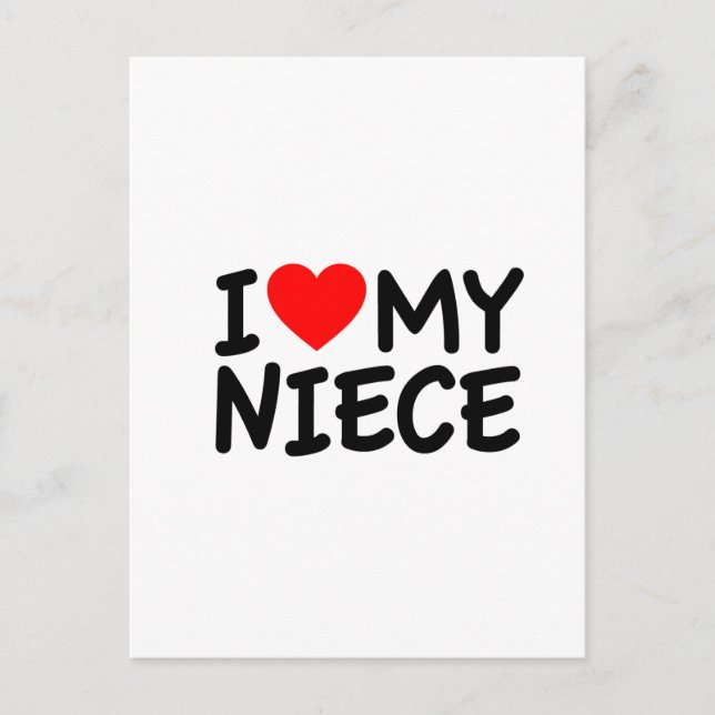 Jag älskar min systerdotter vykort (Framsida)