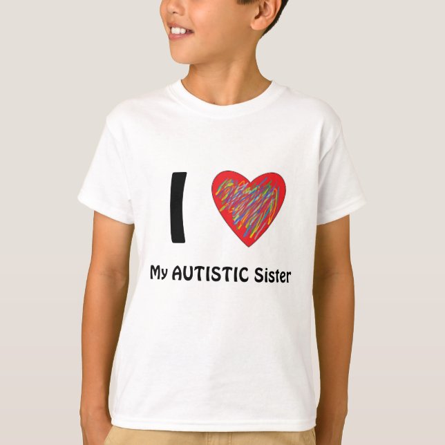 Jag älskar min systerutslagsplats tee shirt (Framsida)