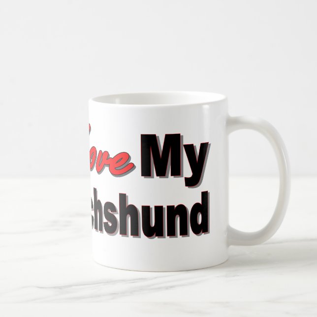 Jag älskar min taxmugg kaffemugg (Höger)