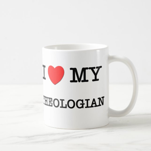 Jag älskar min TEOLOG Kaffemugg (Höger)