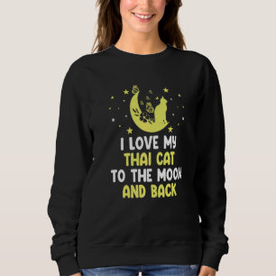 Jag älskar min thailändska katt till Moon Cat   Ka T Shirt