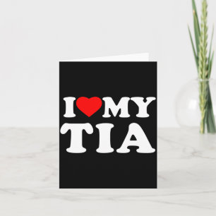Jag älskar min Tia Heart Family Mormor Långärmad Kort