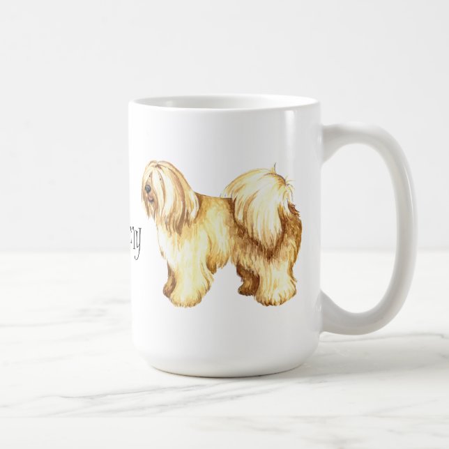 Jag älskar min tibetana Terrier Kaffemugg (Höger)